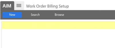 New Work Order Billing Rule